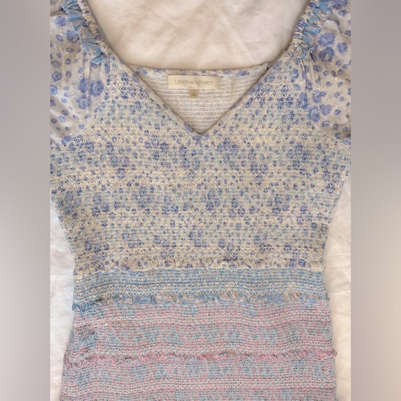 Loveshackfancy Ensley tiered puff sleeve floral mini dress - Picture 10 of 11